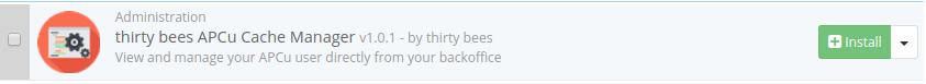 thirty bees apcu cache manager