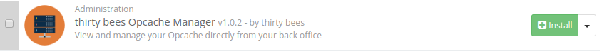 thirty bees opcache manager