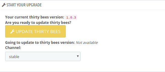 thirty bees updater